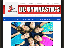 Tablet Screenshot of dcgymnastics.net